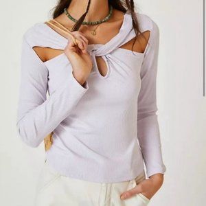 NWT Anthropologie twist cut out top!